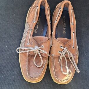 Sperry Men's Tan Leather Boat Shoes